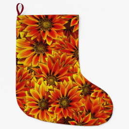 Orange Sonnenblumen Großer Weihnachtsstrumpf