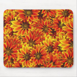 Orange Sonnenblumen Mousepad
