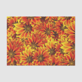 Orange Sonnenblumen Seidenpapier