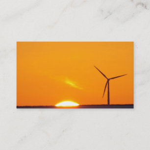 Orange Sonnenuntergang-Visitenkarte Visitenkarte