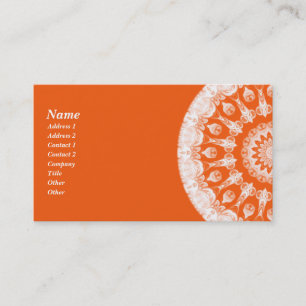 Orange Sorbett-Kaleidoskop Visitenkarte