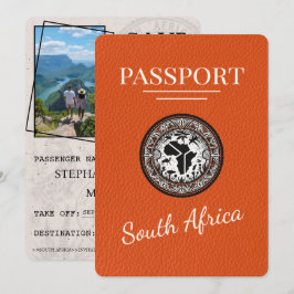 Orange South Africa Passport Save The Date