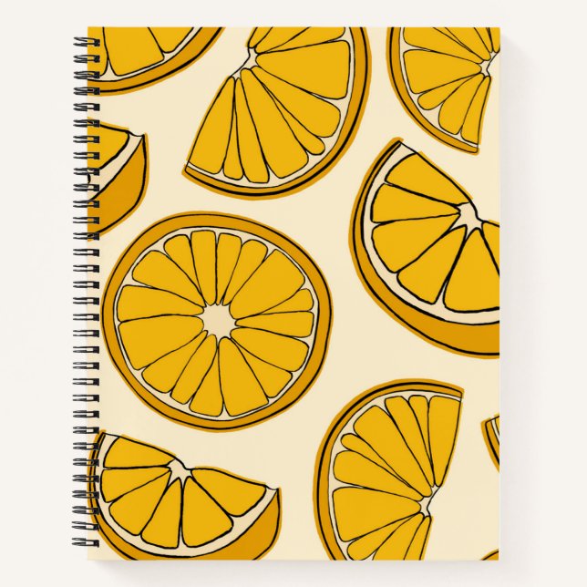 Orange Spiral Notebook Notizbuch (Vorderseite)