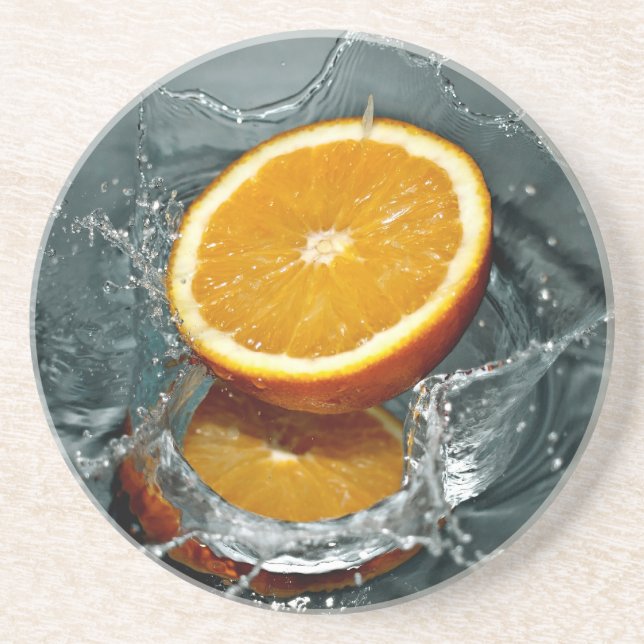 Orange Splash Untersetzer (Vorne)