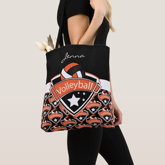 Orange Sport Volleyball | DIY Text Tasche (Von Nahem)