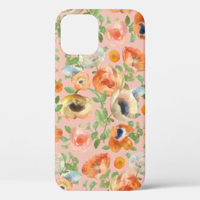 Orange Spring Flowers Case-Mate iPhone Hülle (Rückseite)