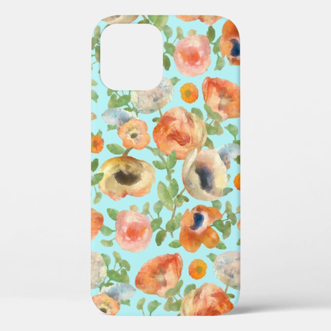 Orange Spring Flowers Case-Mate iPhone Hülle (Rückseite)