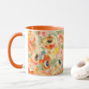 Orange Spring Flowers Tasse