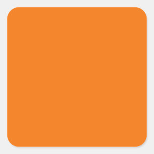 Orange Square Sticker