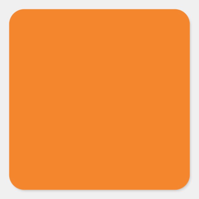 Orange Square Sticker (Vorderseite)