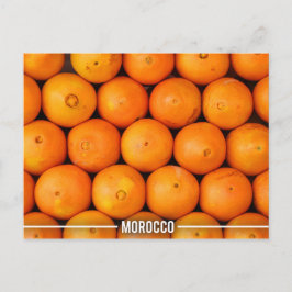Orange Stalls in Marrakesch Marokko Postkarte