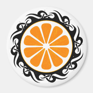 orange. Stamm. Magnet