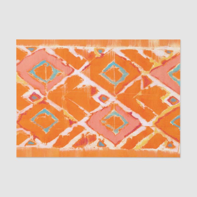 Orange Stammes- II Seidenpapier (Vorderseite)