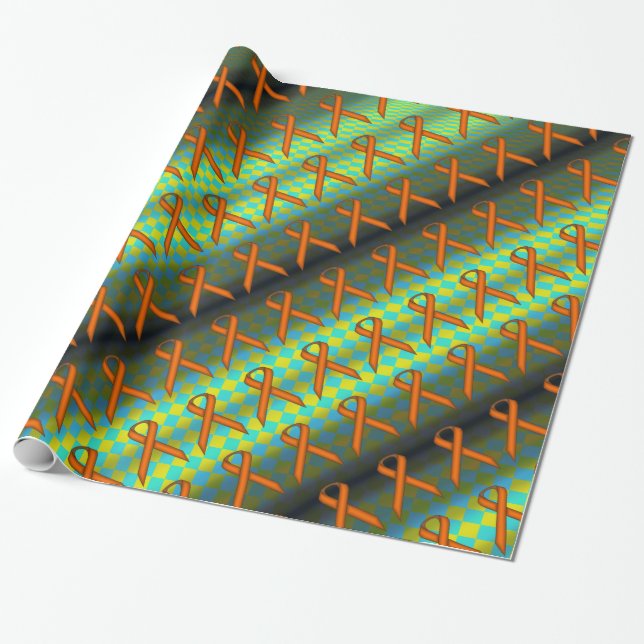 Orange Standard Ribbon Pattern von Kenneth Yoncich Geschenkpapier (Ungerollt)