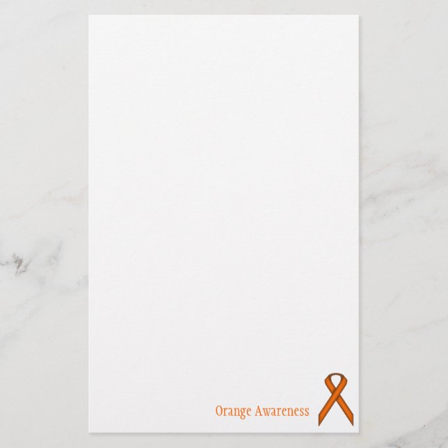 Orange Standard Ribbon von Kenneth Yoncich Briefpapier (Vorderseite)