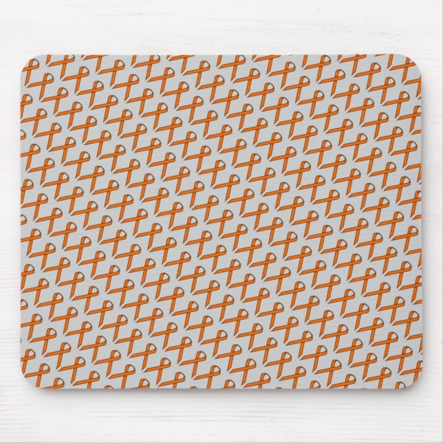 Orange Standard Ribbon von Kenneth Yoncich Mousepad (Vorne)
