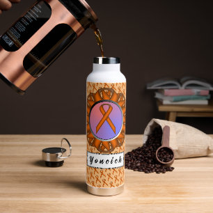 Orange Standard Ribbon von Kenneth Yoncich Trinkflasche