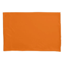 Orange Standard Size Pillow Case Pair Kissenbezug