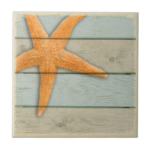 Orange Starfish Fliese