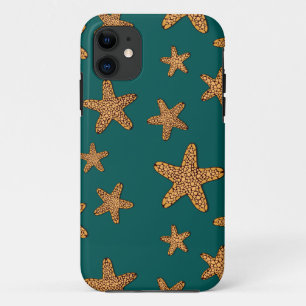 Orange Starfish-Muster Case-Mate iPhone Hülle
