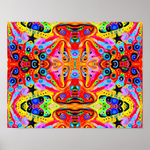 Orange Stern-Insel Poster