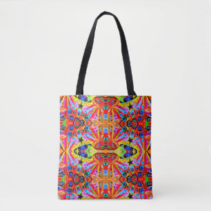 Orange Stern-Insel Tasche