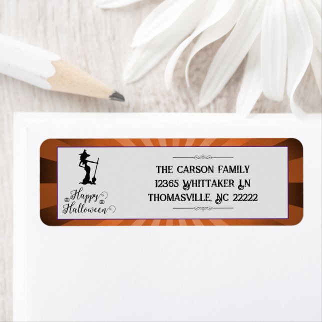 Orange Sternexplosion Hexe Halloween (Insitu)