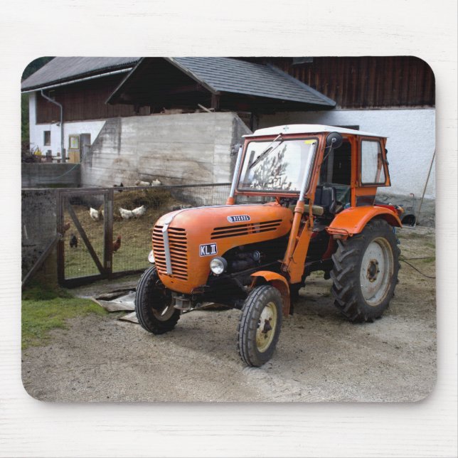 Orange Steyr Tractor KL II Mousepad (Vorne)