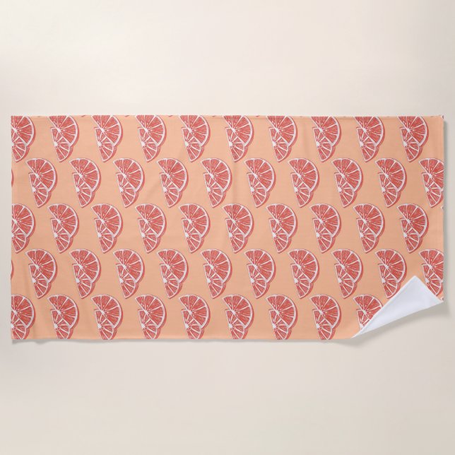 Orange Strandtuch (Vorderseite)