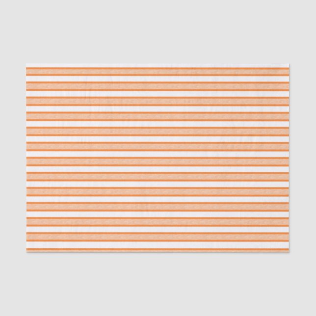 Orange Streifen Seidenpapier (Vorderseite)