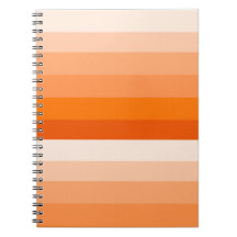 Orange Stripe Spiral Notebook