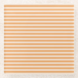 Orange Stripes Glasuntersetzer