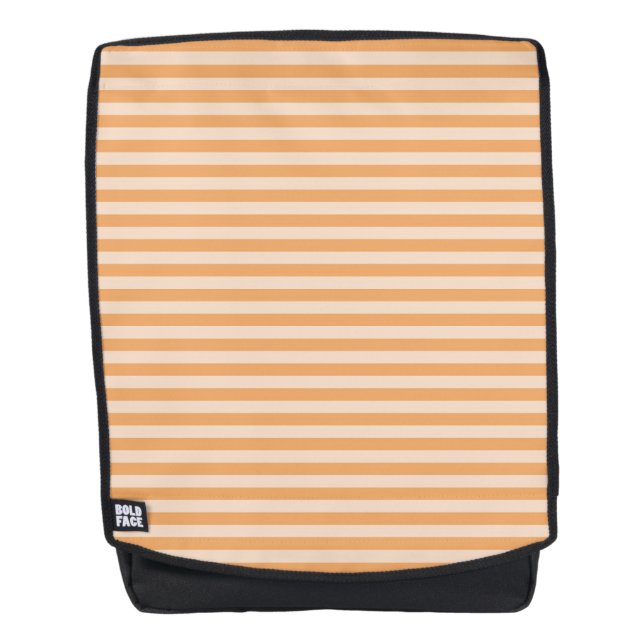 Orange Stripes Seamless Pattern Rucksack (Vorderseite)