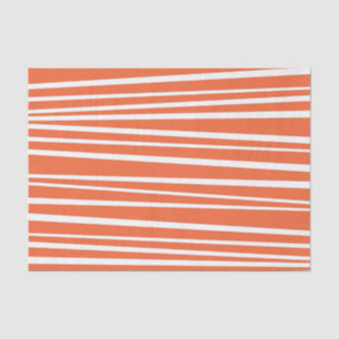 Orange Stripes Tissue Seidenpapier