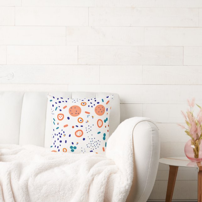 Orange Style Patterns Art Design Kissen (Liege)