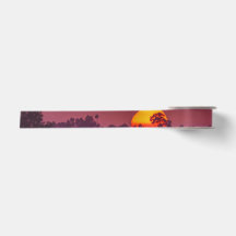 Orange Sun auf Pink Lila Sky Foto