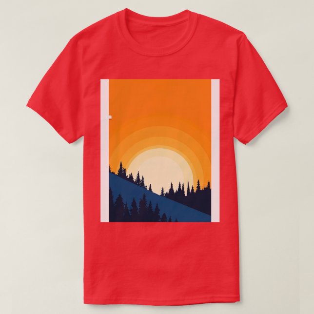 Orange Sundown T-Shirt (Design vorne)