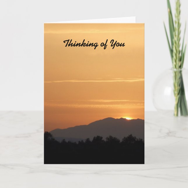 Orange Sunset Card Karte (Vorderseite)