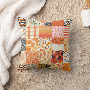 Orange Sunset Cheat Quilt Muster 2025 Kissen