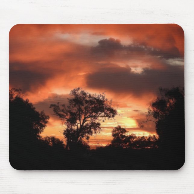 Orange Sunset Mousepad (Vorne)