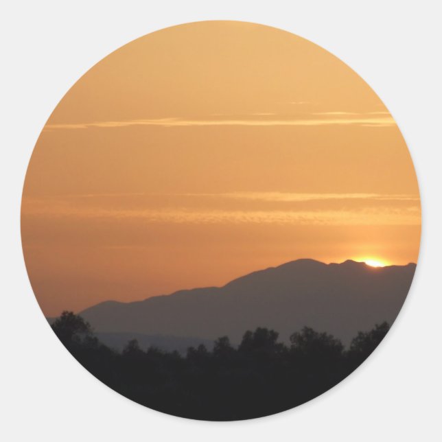 Orange Sunset Stickers (Vorderseite)