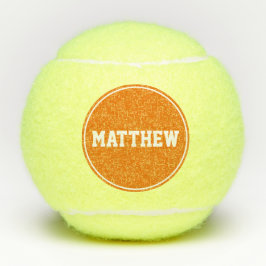 Orange Super Sport Individuelle Name Tennisbälle