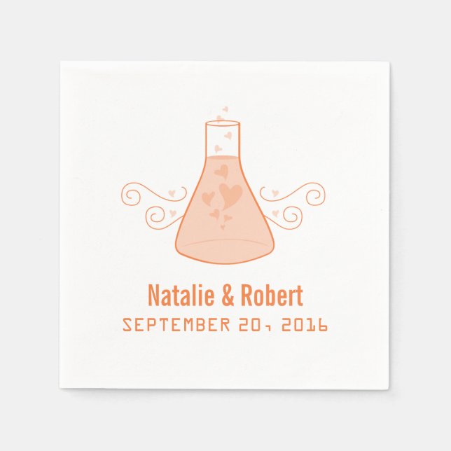 Orange Sweet Chemie Paper Napkins Serviette (Vorderseite)
