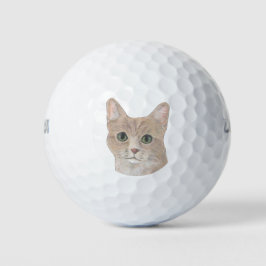 Orange Tabby Cat Golfball