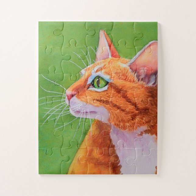 Orange Tabby Cat mit beeindruckenden Whiskys (Vertikal)