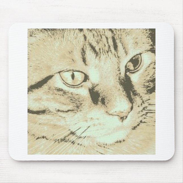 Orange Tabby Cat Mousepad (Vorne)