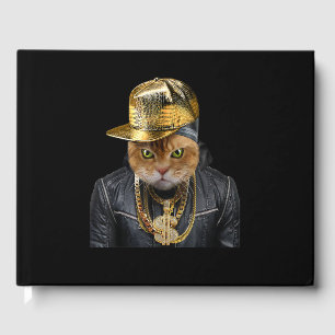 Orange Tabby Cat Rapper as Hip Hop Artist Gästebuch