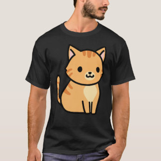 Orange Tabby Cat Sticker T-Shirt