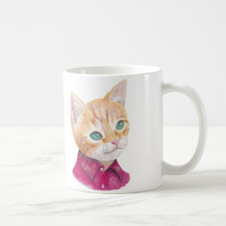 Orange Tabby Cat Tasse Custom Orange Tabby Cat Art