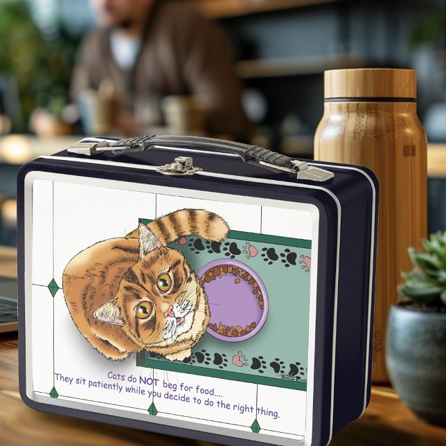 Orange Tabby Food Bowl Küche Metall Lunch Box (Von Creator hochgeladen)